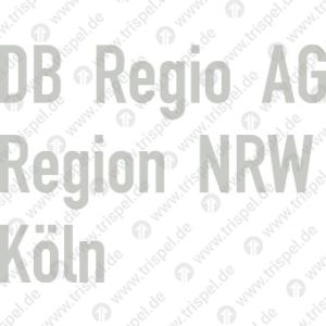 HeimatanschriftDB Regio AGRegion NRWKölnfür TUTOPROM-Beschichtung