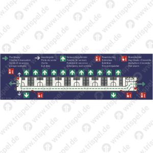 Fluchtplan Piktogramm AB 33 - Einstieg