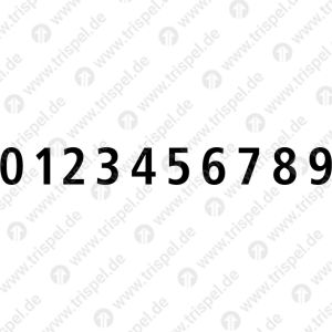 Ziffernsatz 0 bis 9, 40 mm