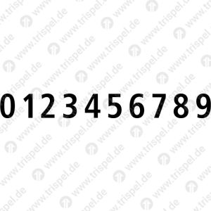 Ziffernsatz 0 bis 9, 45 mm