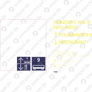 BLS-Beschriftung f. ICx • 13-Teiler TW2.2-R4P-ZUBSTANDORT: WG. 9INFO-ABTEILFOLGEWAGEN 8RESTAURANT