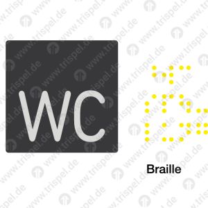 WC-Spülung Projekt LINT DNSW Braille - Anbringung im WC-Bereich