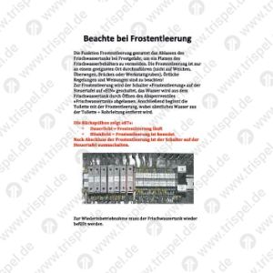 Beachte bei Frostentleerung