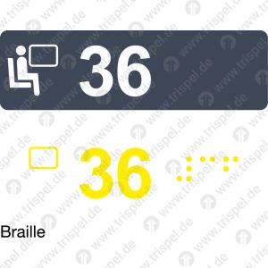 Sitzplatznummer 36 ICE 3 RD