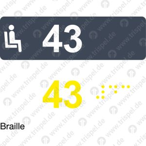 Sitzplatznummer 43 ICE 3 RD