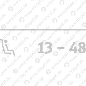 Sitzplatzsymbol + Sitzplatznummer13 - 48