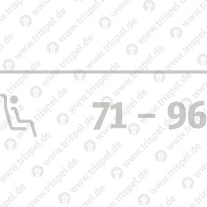 Sitzplatzsymbol + Sitzplatznummer71 - 96