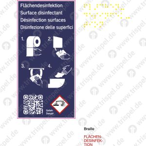 Flächendesinfektion inkl. Gefahrstoffkennzeichnung für Aufputzspender - D, E, F, Ifür Stadler KISS