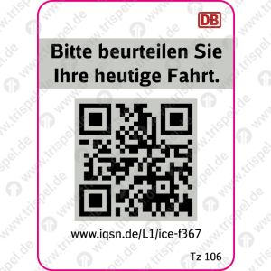 QR - Code Kundenzufriedenheit37_f367_Tz 106- auf Bogen mit 12 Nutzen !BR 401 - Itzehoe