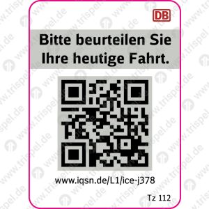 QR - Code Kundenzufriedenheit38_j378_Tz 112- auf Bogen mit 12 Nutzen !BR 401 - Memmingen