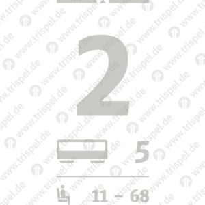 Infofeld ICE I neu2 KlasseWagen 5Sitzplatz 11-68