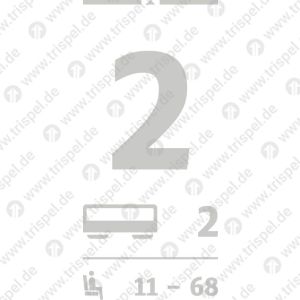 Infofeld ICE I neu2 KlasseWagen 2Sitzplatz 11-68