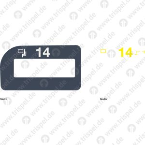 Sitzplatzreservierungsanzeige 14 ICx - rechte Seite Fenster