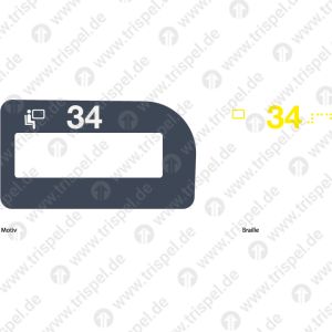 Sitzplatzreservierungsanzeige 34 ICx - linke Seite Fenster