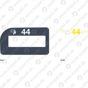 Sitzplatzreservierungsanzeige 44 ICx - rechte Seite Fenster