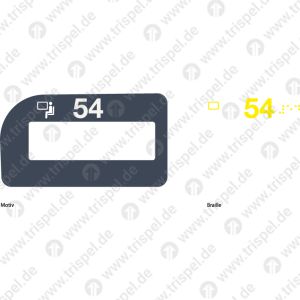 Sitzplatzreservierungsanzeige 54 ICx - rechte Seite Fenster
