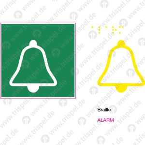 Alarm, NotsignalNotruftaster mit Glockensymbol