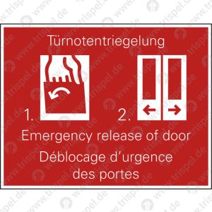 Aufhebung der Türblockierung3-sprachig: D, E, F