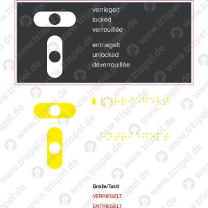 Tür Verriegelung3-sprachig D, E, F
