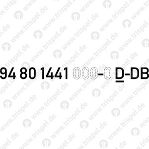 Fahrzeugnummer, Langträger B-Wagen