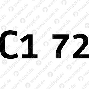 Sitzkistenbeschriftung C1 72