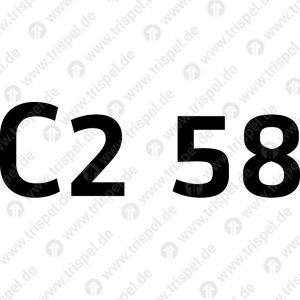 Sitzkistenbeschriftung C2 58