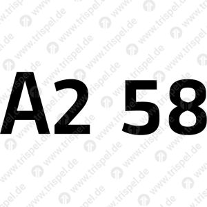 Sitzkistenbeschriftung A2 58