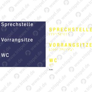SprechstelleVorrangsitzeWC- ohne Perforation -