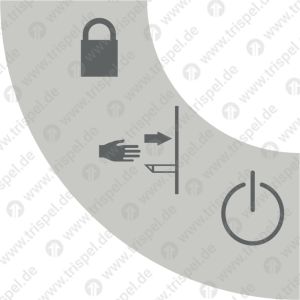 Schalterbeschriftung für Schiebetritt