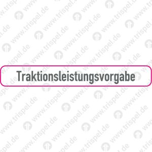 Traktionsleistungsvorgabe