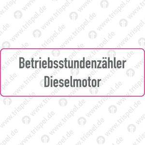 Betriebsstundenzähler Dieselmotor