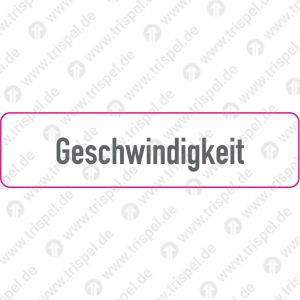 Geschwindigkeit