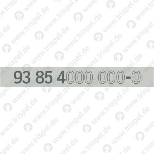 Untergrund für Wagennummer mit Eindruck 93 85 4XXX XXX-X -Eindruck variabel-Einsatz Stadler KISS