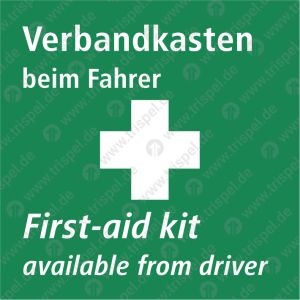 Verbandkasten - 2-sprachig - deutsch, englisch