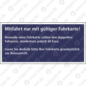 Mitfahrt nur mit gültiger Fahrkarte!Projekt: VBB