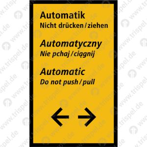 AutomatikNicht drücken/ziehen3-sprachig