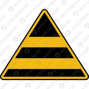 Wechselkippcontainer BeschriftungQuerstreifen, Dreieck