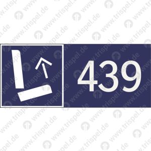 Sitzplatznummerierung (Klappsitz) Nr. 439