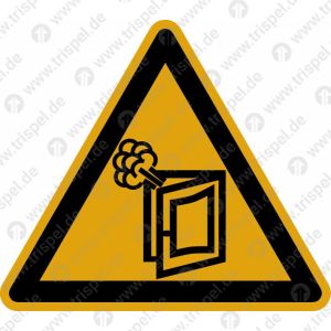 Vorsicht Dampf-TürSchenkellänge 40mm