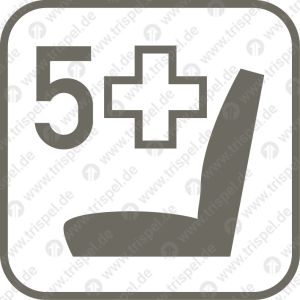 Sitzplätze für Schwerbeschädigte für 5 Schwerbeschädigte