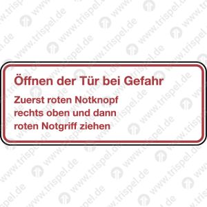 Öffnen der Tür bei Gefahr ...