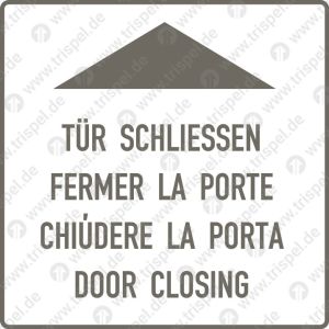 Tür schließen (4-sprachig)