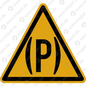 Kennzeichnung für Kodifizierung der Güterwagen im HuckepackverkehrKennzeichen „(P)“ in KlammernDreieck