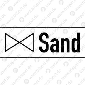 Absperrhahn für Sand -Piktogramm-