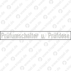 Prüfumschalter und Prüfdose