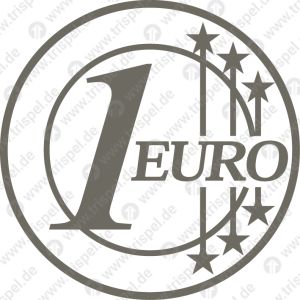 Euro-Münzen für Gepäckschließfach -Piktogramm-