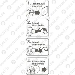 Bedienungsanleitung für Gepäckschließfach -Piktogramm-