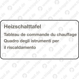 Heizschalttafel (dreispr.)