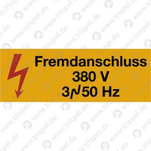 Fremdanschluss 380 V