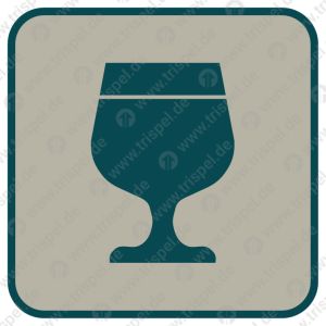 Büffett, Weinglas, Bierglas -Piktogramm-